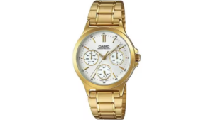 Reloj Casio LTP - V300G - 7A Metálico de Mujer